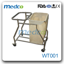 WT001 carrinho de limpeza médica em aço inoxidável 304